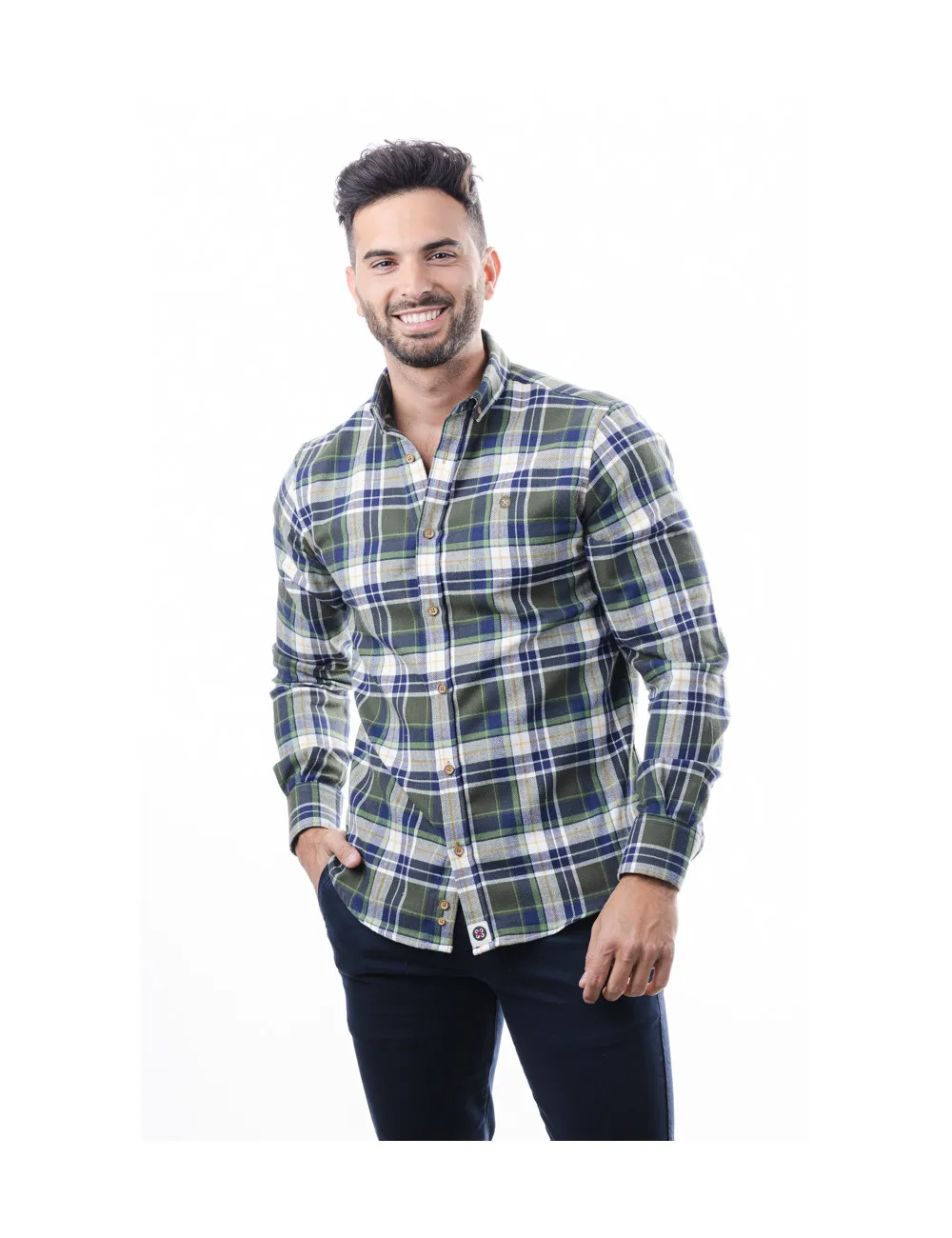 SK 514 CAMISA CUADRO FRANELA