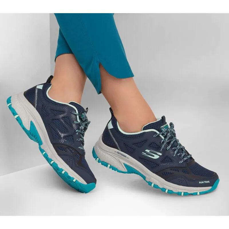 Skechers 149821 azul marino - zapatillas de cordones para trail o trekking de mujer