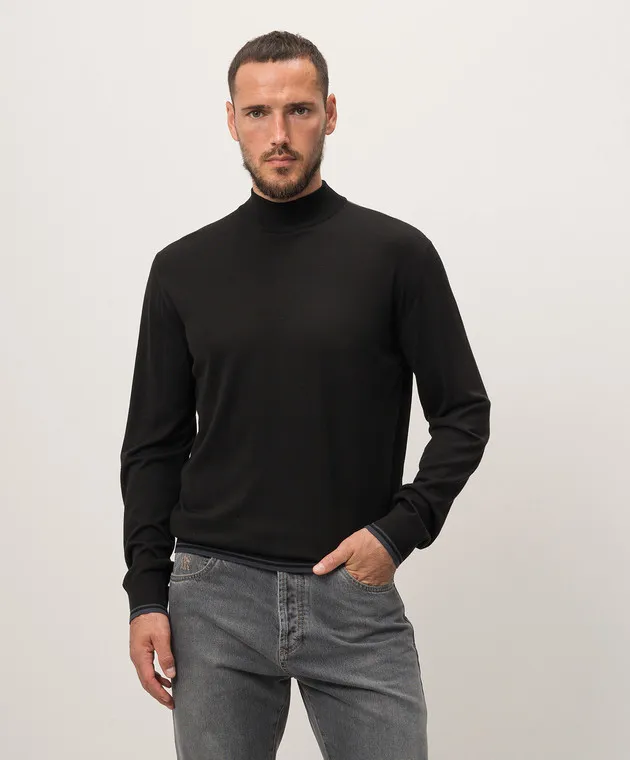 Stefano Ricci Black woolen jumper