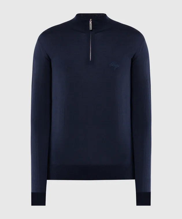 Stefano Ricci Blue woolen jumper