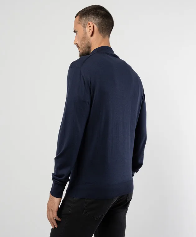 Stefano Ricci Blue woolen jumper