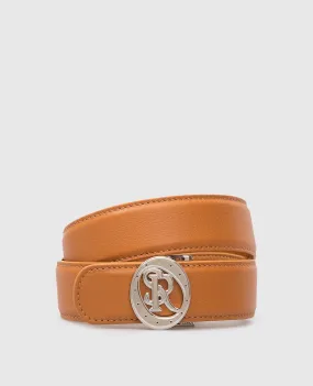 Stefano Ricci Children's orange leather belt