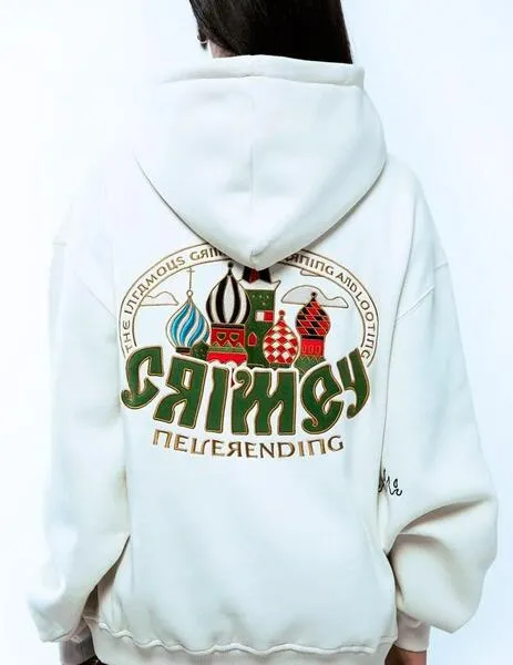 Sudadera Grimey 'The Lower Depths' Capucha Blanco