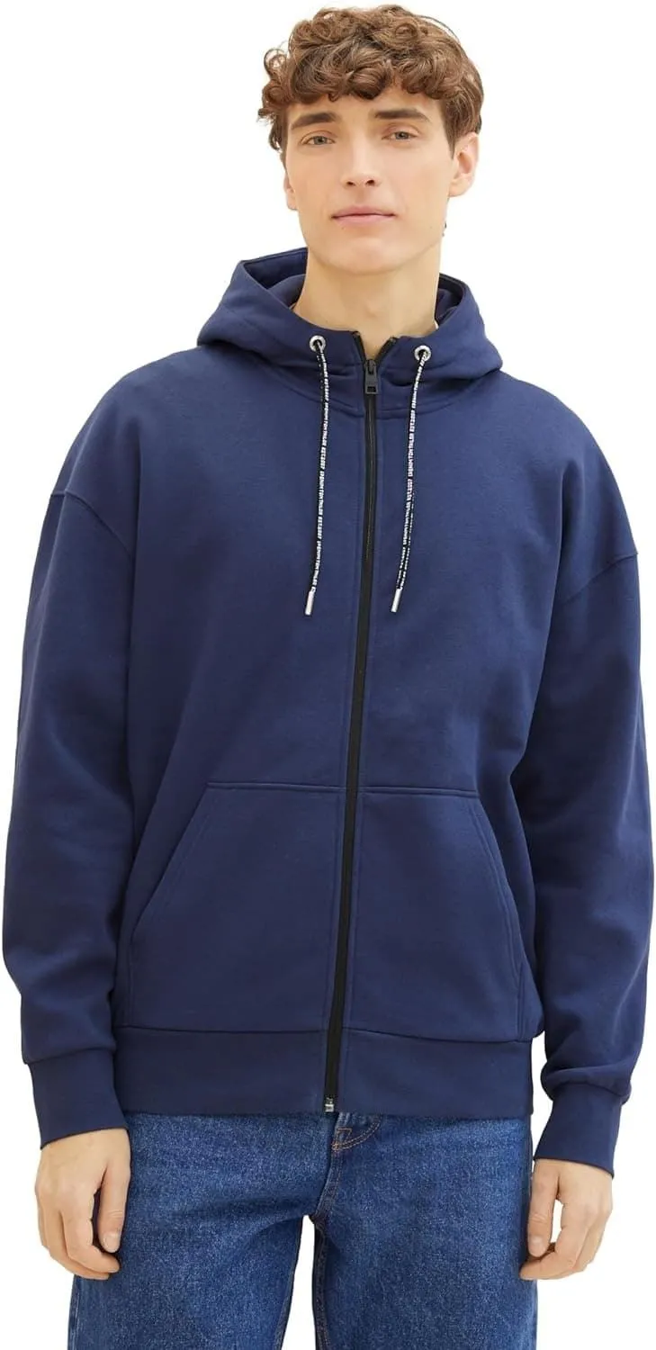 Sudadera TOM TAILOR 1040512 34590 relaxed sweat hooodie jacket navy