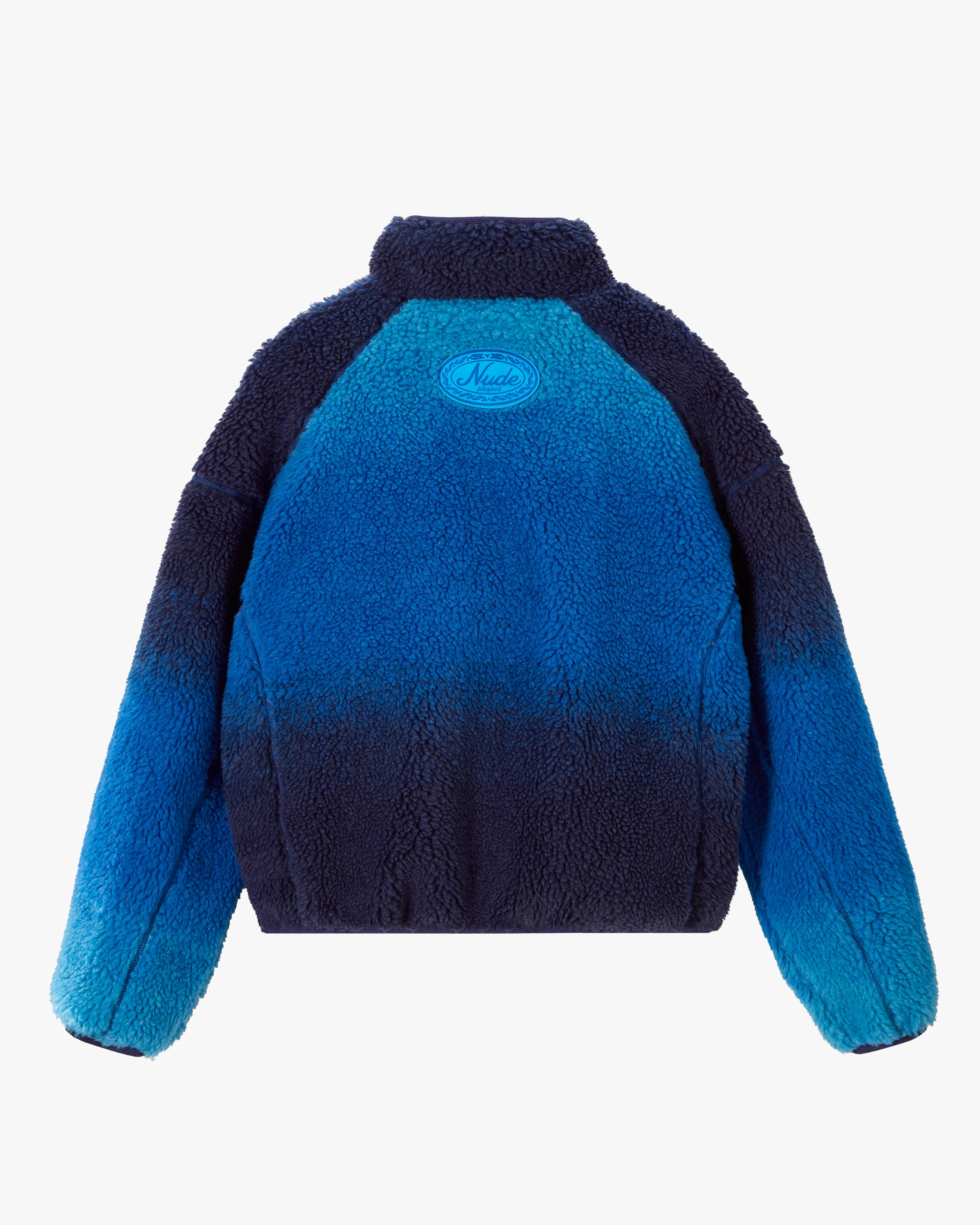 TEDDY DEGRADE JACKET SOLID BLUE