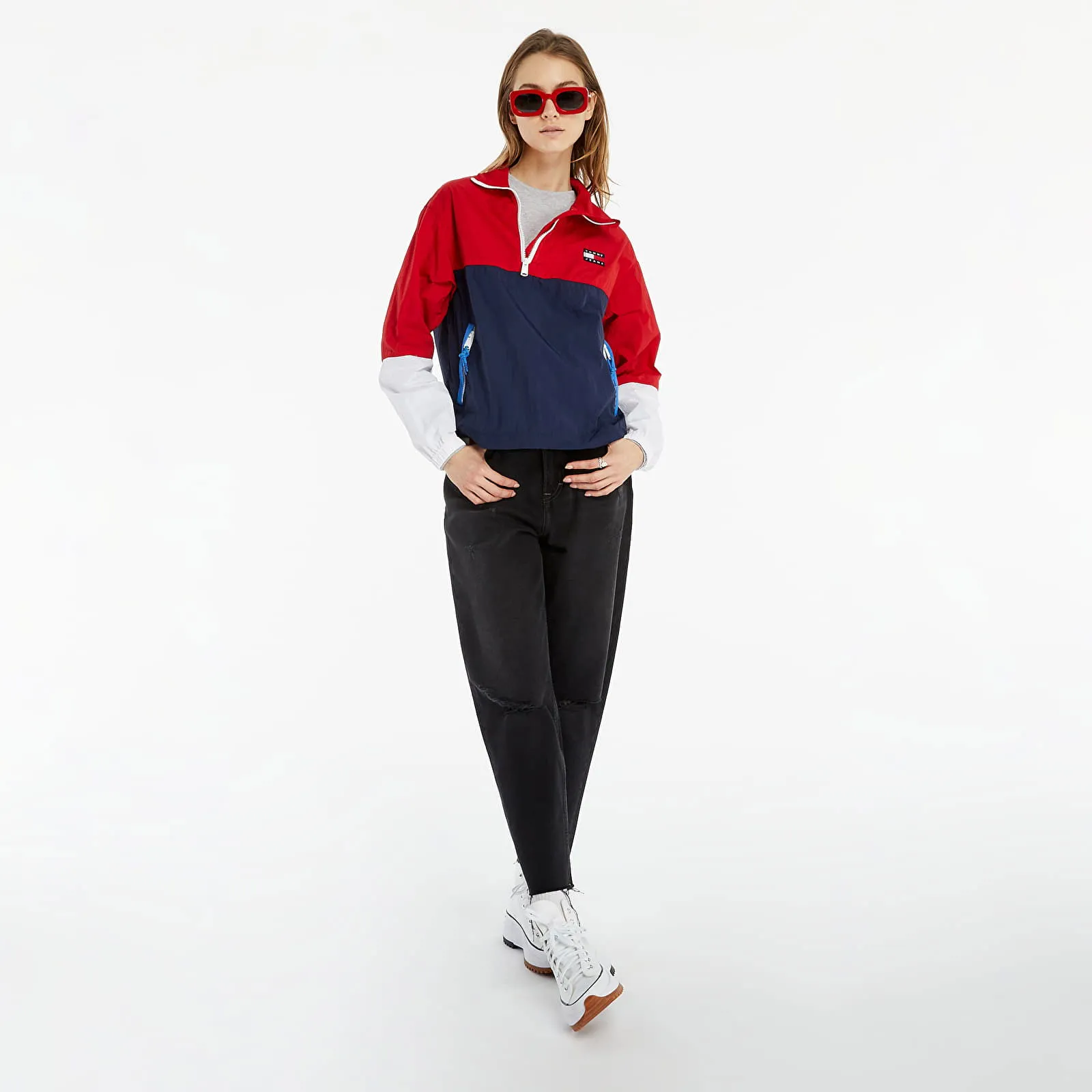 Tommy Hilfiger Colorblock Popover Windbreaker Jacket