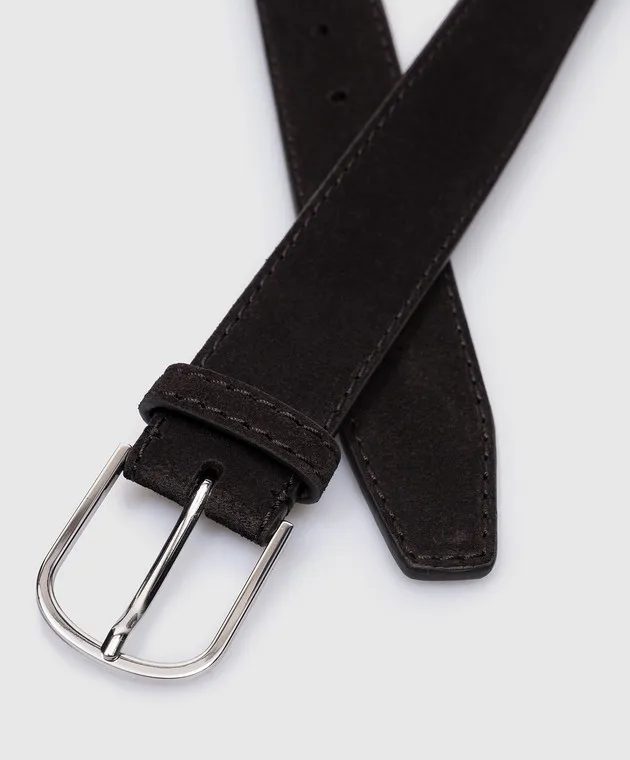 Toteme Black suede belt