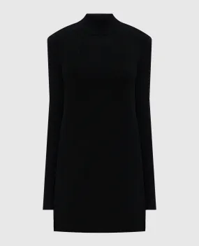 Twinset Black elongated jumper with pleating