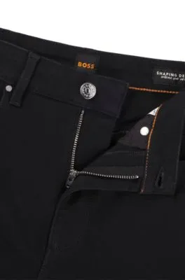 Vaqueros boot cut de tejido vaquero elástico negro