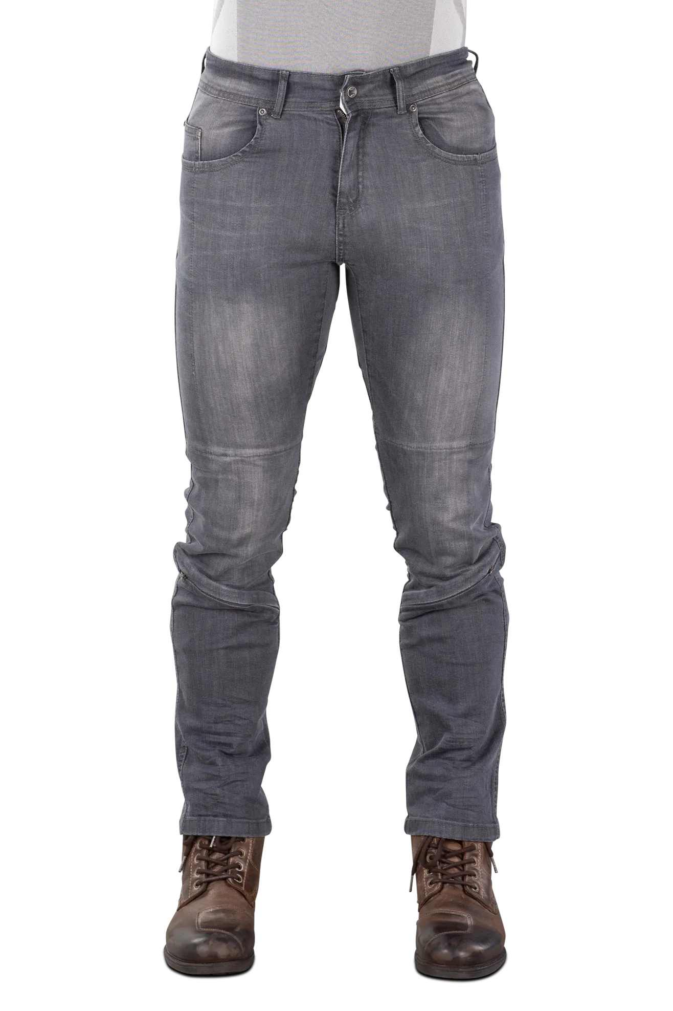 Vaqueros de Moto Macna Stone Slim Grises