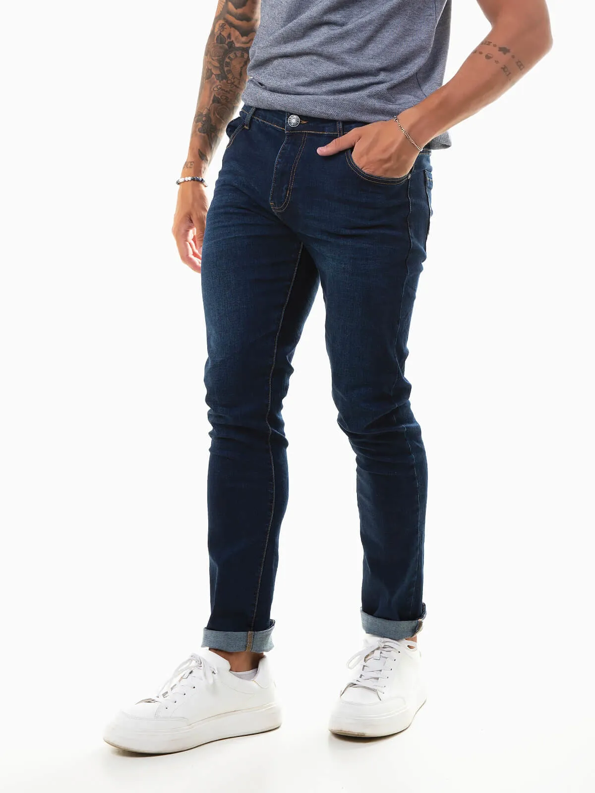 Vaqueros slim fit azul oscuro