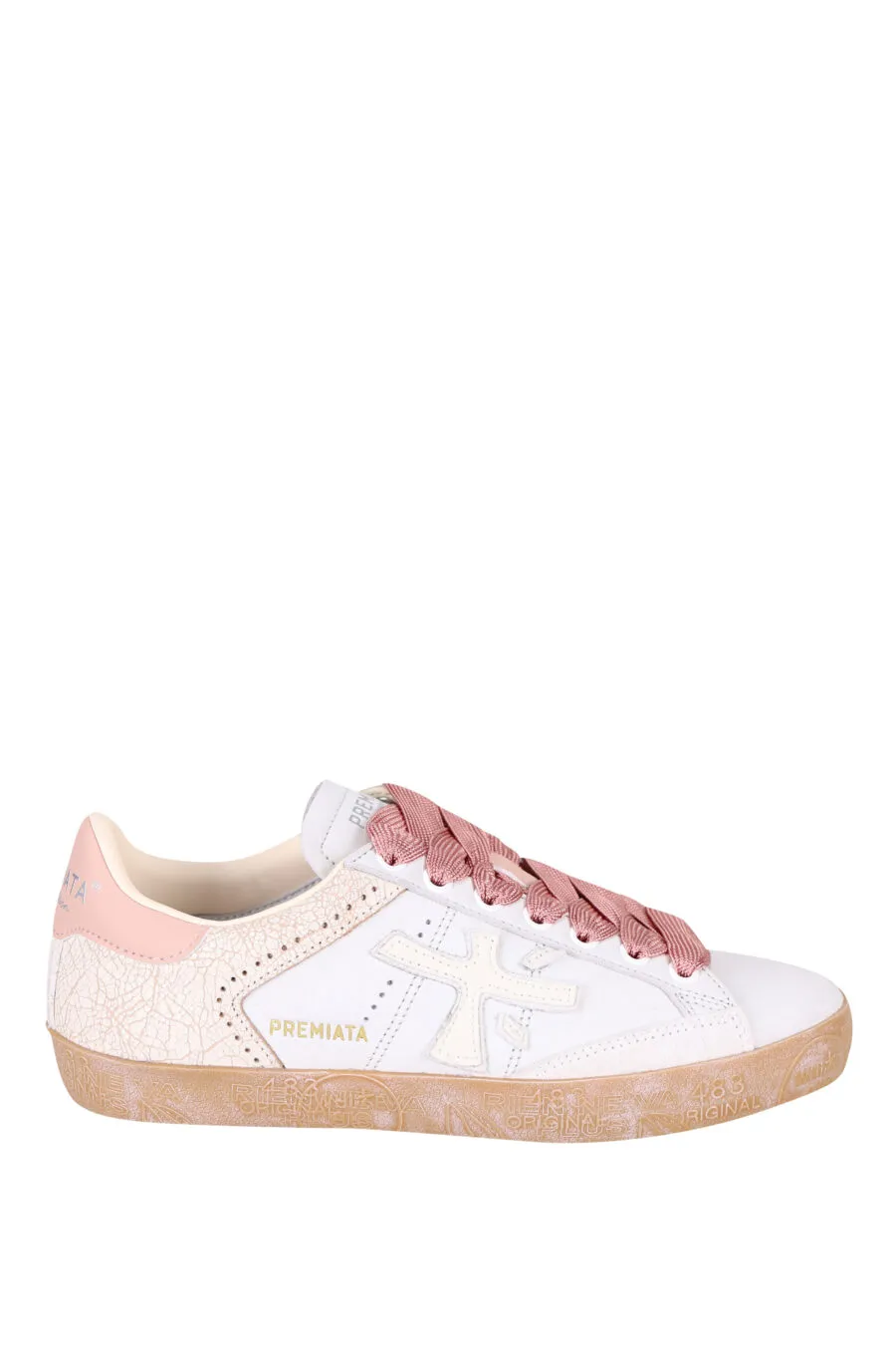 Zapatillas blancas con rosa 