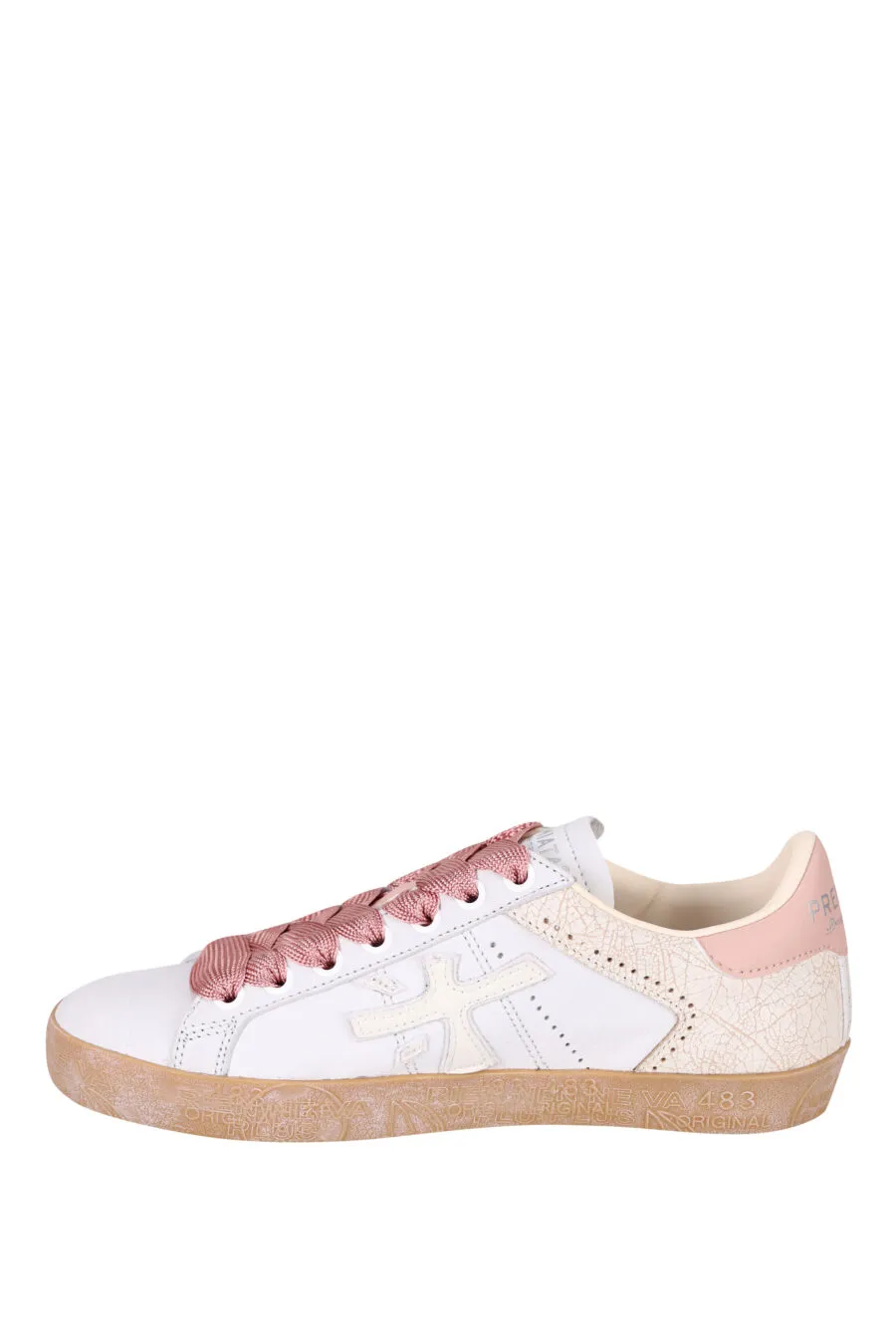 Zapatillas blancas con rosa 