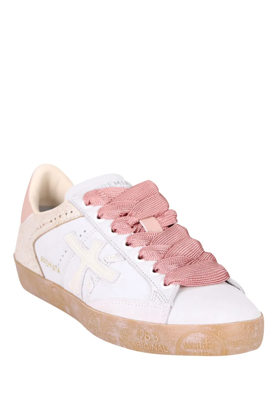 Zapatillas blancas con rosa 