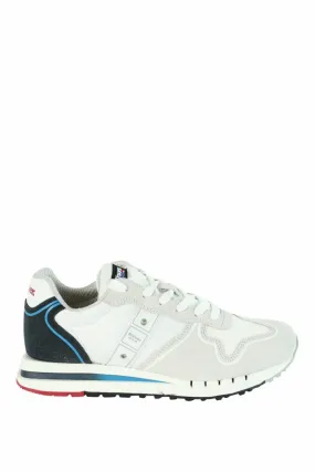 Zapatillas QUARTZ blancas con azul y detalles rojos